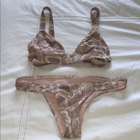 vitamin a snakeskin bikini
